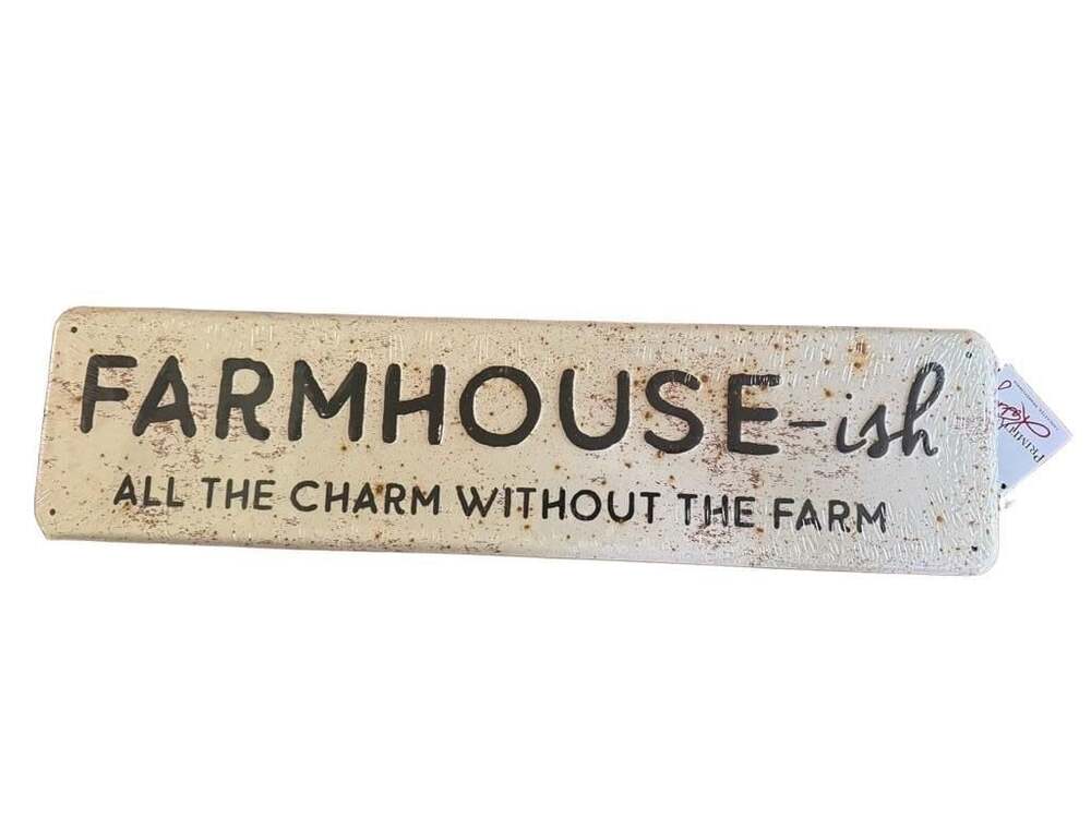 Primitives by Kathy Farmhouse-ish Metal Wall Decor Sign